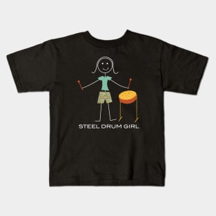 Funny Womens Steel Drum Kids T-Shirt